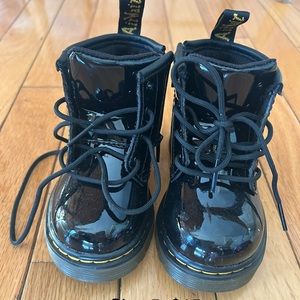 Dr Martens black toddler boot